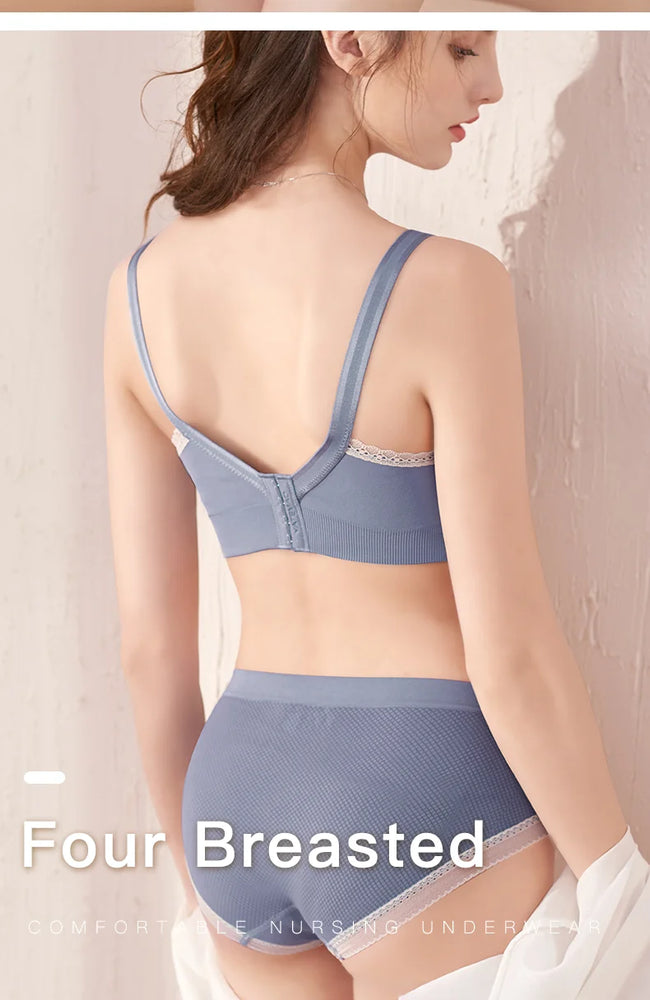Seamless Nursing Bra – 4-Season Wire-Free Maternity Support