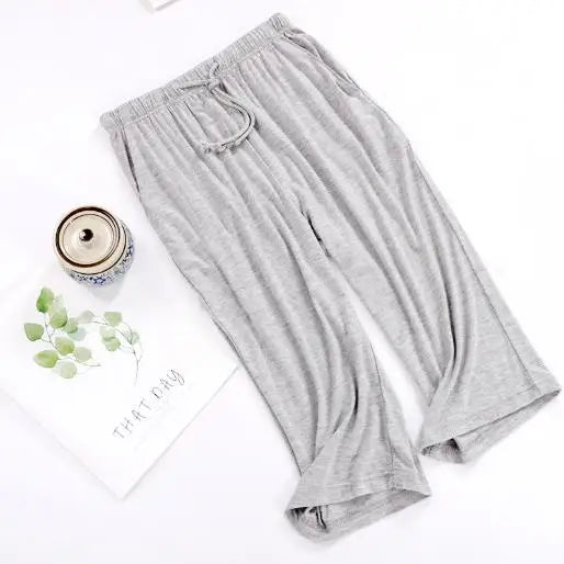 Cropped Pajama Pants | Soft Summer Home Trousers