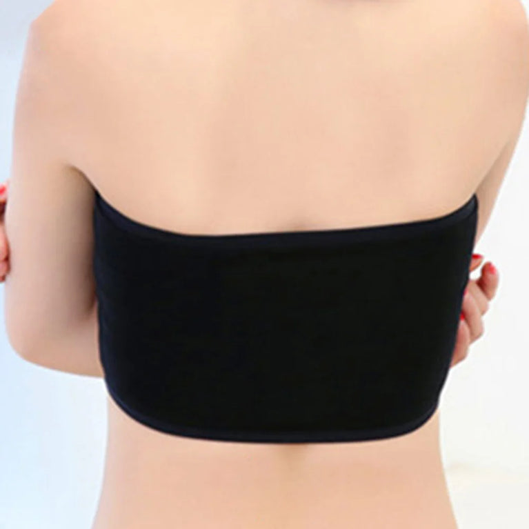 Crystal-Decorated Gradient Bandeau – High-Stretch Seamless Support