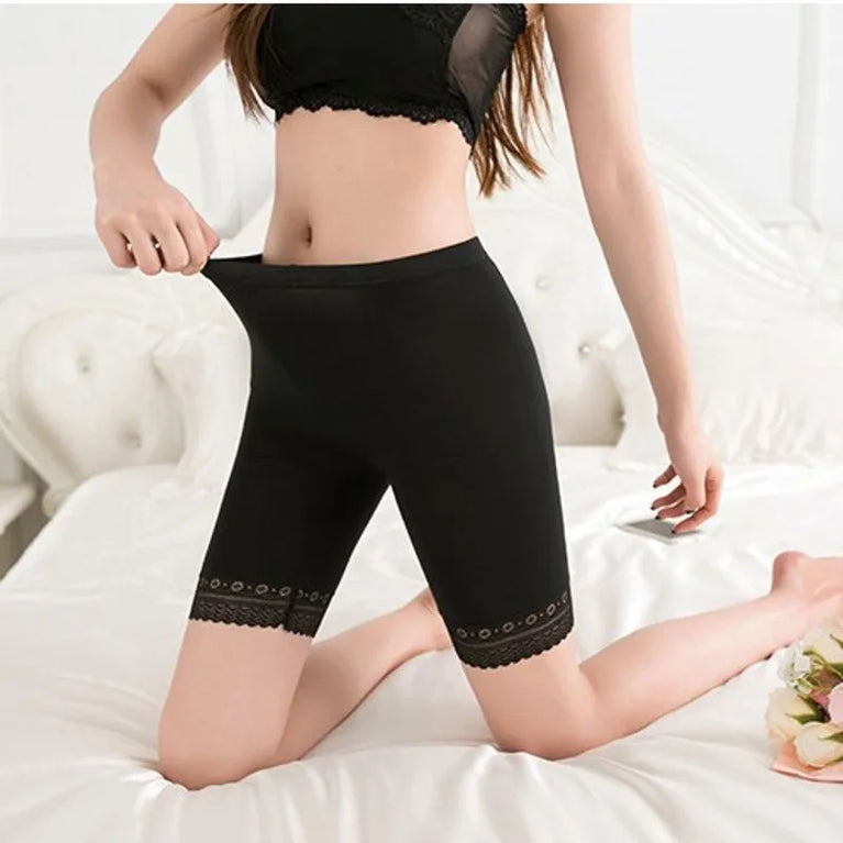 Modal Comfort Plus Size Safety Shorts | Seamless Longline Boyshorts