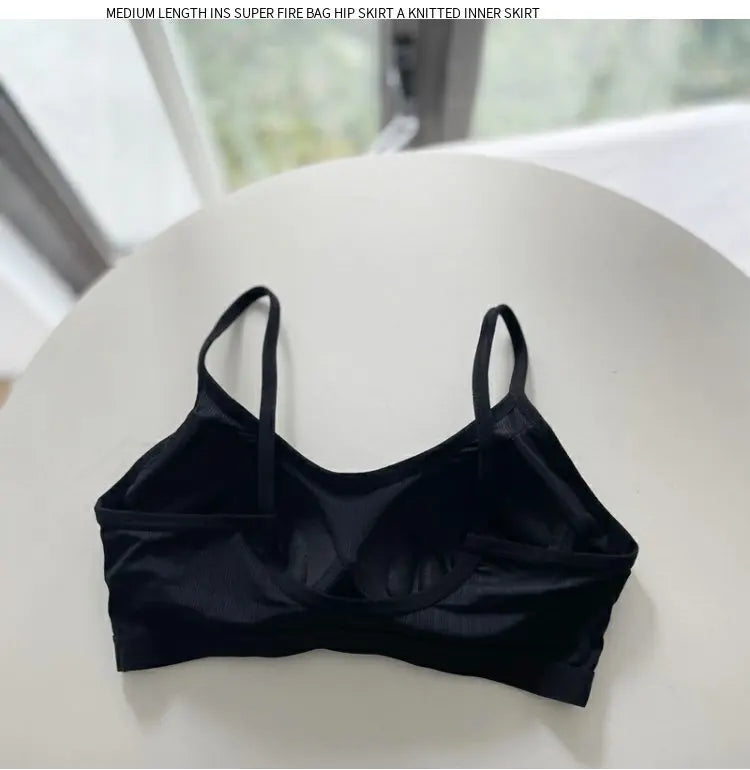 Ice Silk Lace Sports Bra | Wireless Seamless Summer Vest