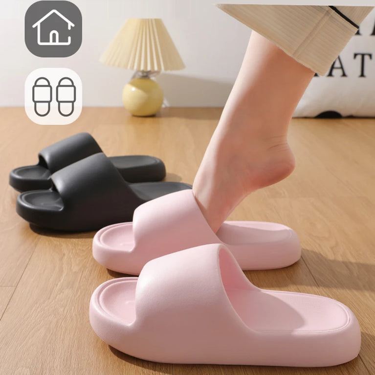 Unisex Cloud Pillow Slides | Soft EVA Anti-Slip Home Sandals