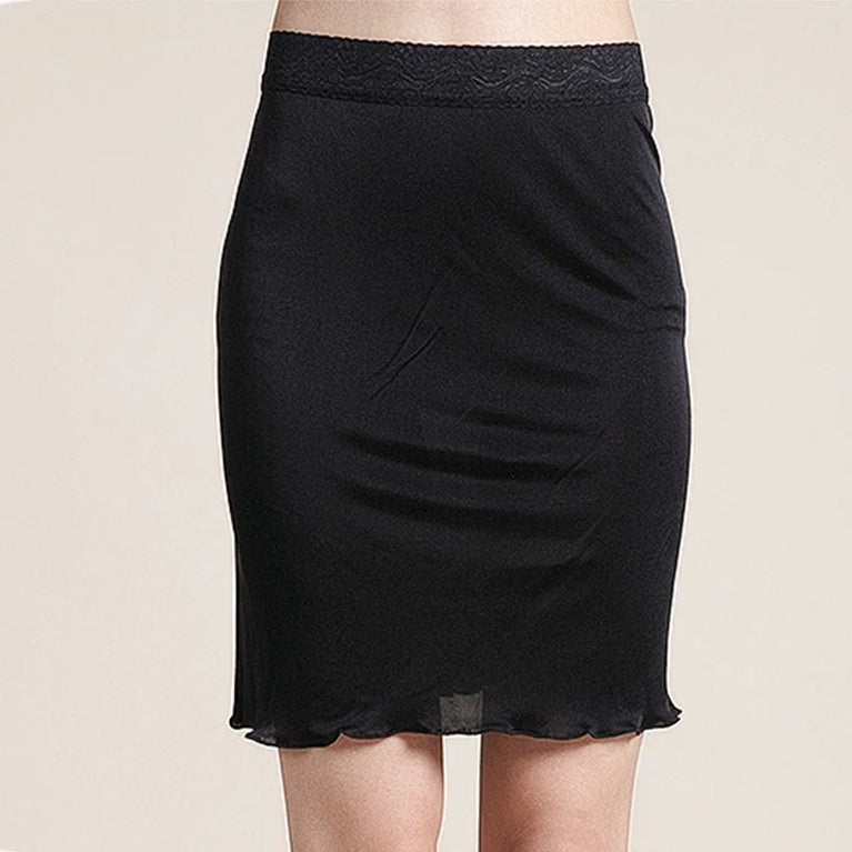 Silk-Blend Half Slip | Seamless Anti-Penetration Underskirt