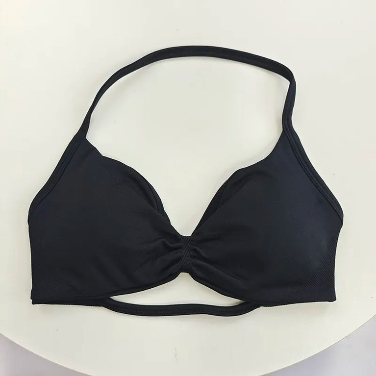 Sexy Halter-Neck Sports Bra | Shockproof Padded Yoga Top