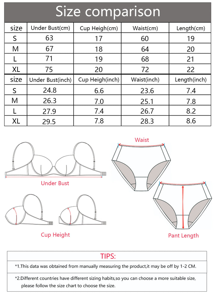 Summer Leaf Print Push-Up Bra Set | Gathering Steel Ring Duo