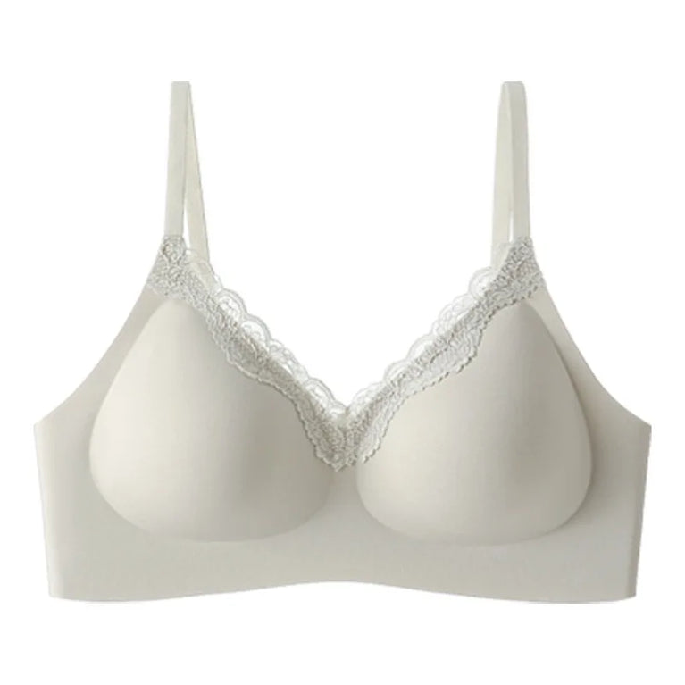 Pure Desire Sexy Lace Bralette | Seamless Gathered V-Neck