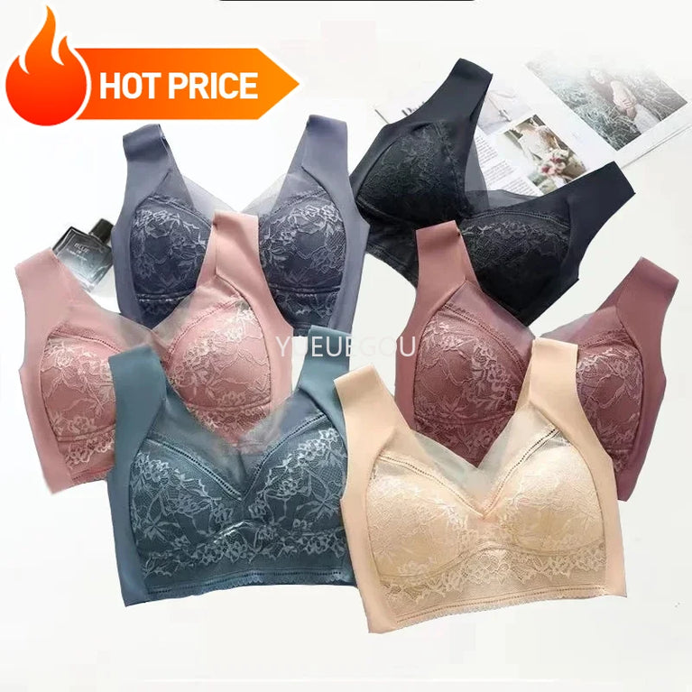 3PCS Plus Size Push-Up Bralette | 5cm Natural Lift Comfort