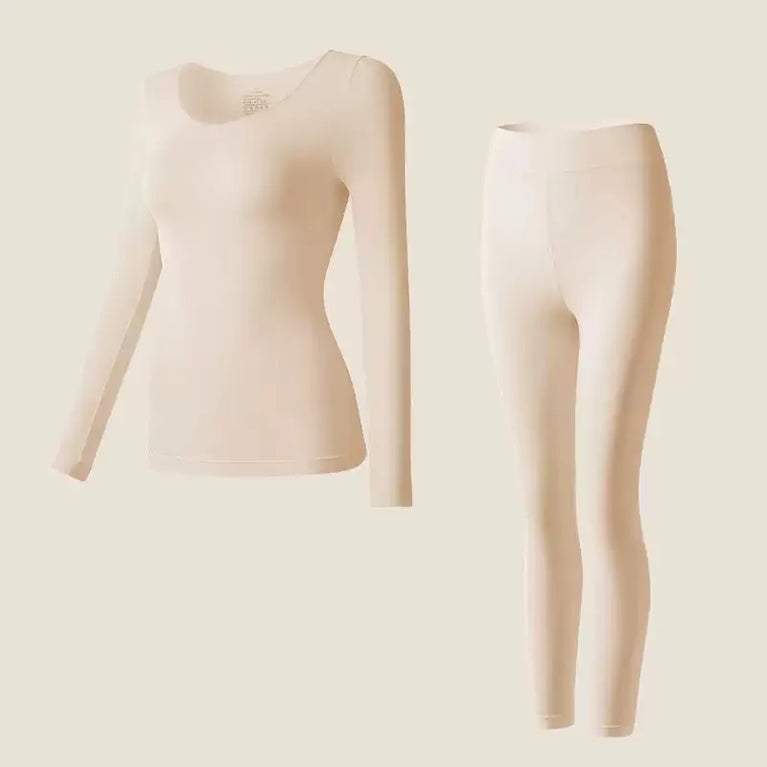 Women’s Seamless Thermal Set | Ultra-Thin Nude Feel Base Layer