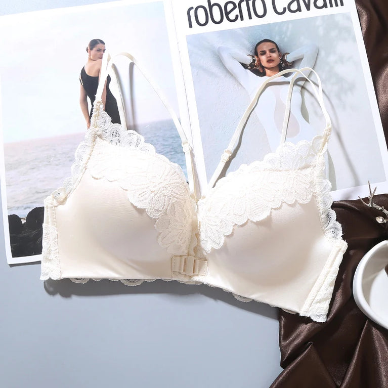 Leopard Print Bra Set | Wireless Push-Up Lingerie