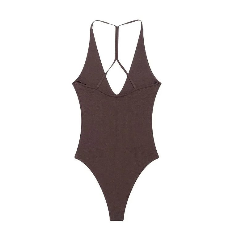 Backless Bustier Bodysuit | Sexy Sleeveless Summer Top