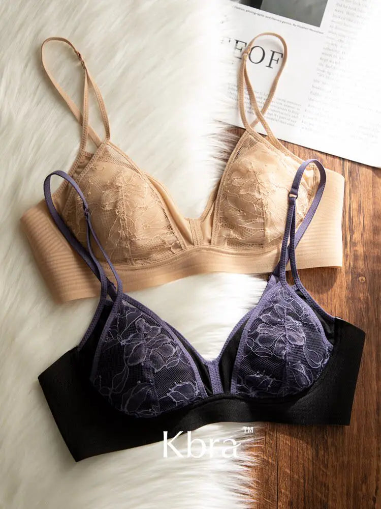 Lace Triangle Bralette Set | Sexy Wire-Free Summer Lingerie