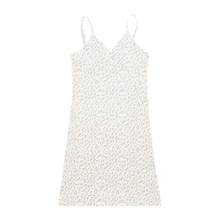 Vintage Floral Slip Dress Sleeveless Bodycon Mini Summer Outfit