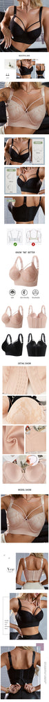 FallSweet Plus Size Lace Bra | Full Back Coverage Push Up