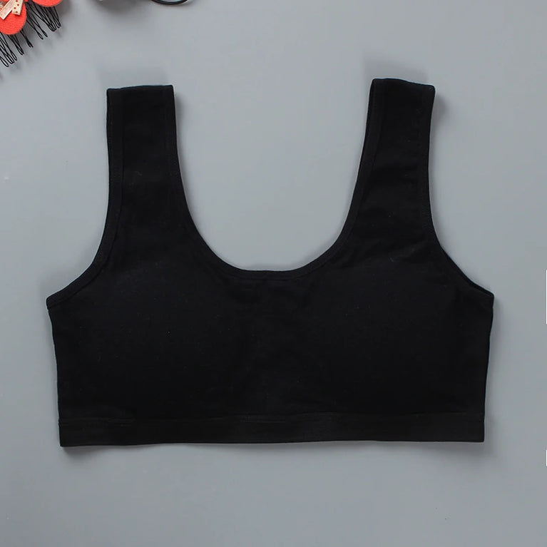 Girls' Anti-Peeping Sport Training Bra | Soft Cotton Underwear