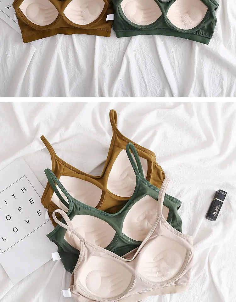 Pure Cotton Wireless Seamless Bra – Lightweight Everyday Comfort