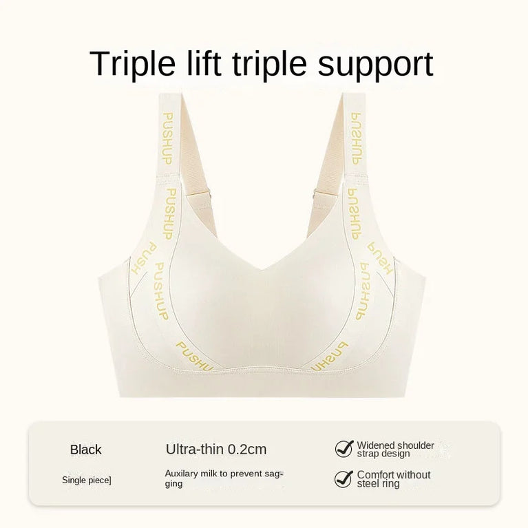 Seamless Wire-Free Minimizer Bra – Sleek Commute Comfort