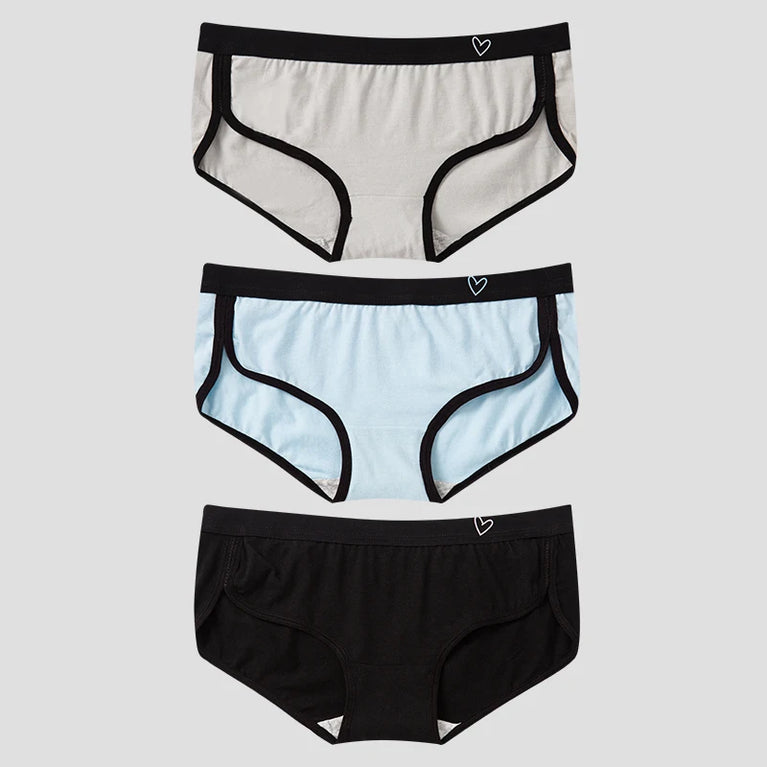 3pc Cotton Sport Briefs | Breathable Low-Rise Set