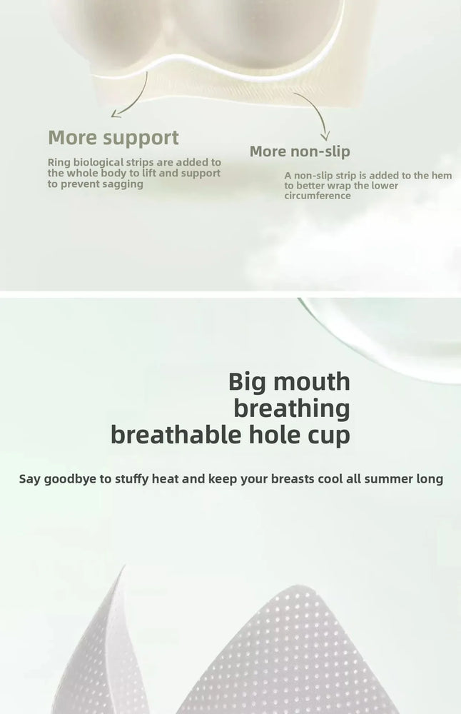 Cooling Ice Silk Seamless Bra | Lightweight Wireless Push-Up