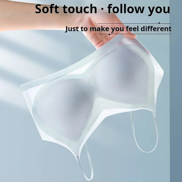 Summer Ice Silk Bralette | Seamless Air-Cooling Push-Up