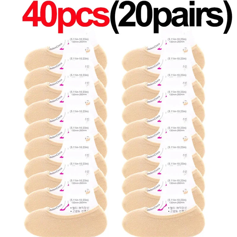 10-Pack Invisible Boat Socks | Ultra-Thin Summer Liner Set