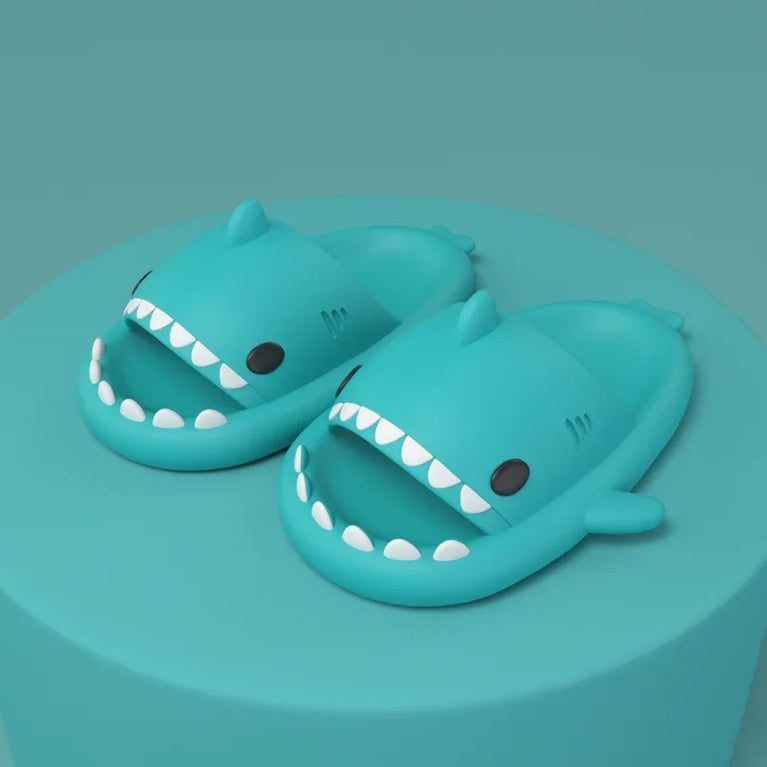 Cute Shark Platform Slides | Unisex Soft EVA Summer Sandals