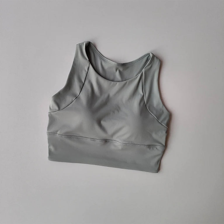 Breathable Seamless Sports Bra – High-Impact Running Support