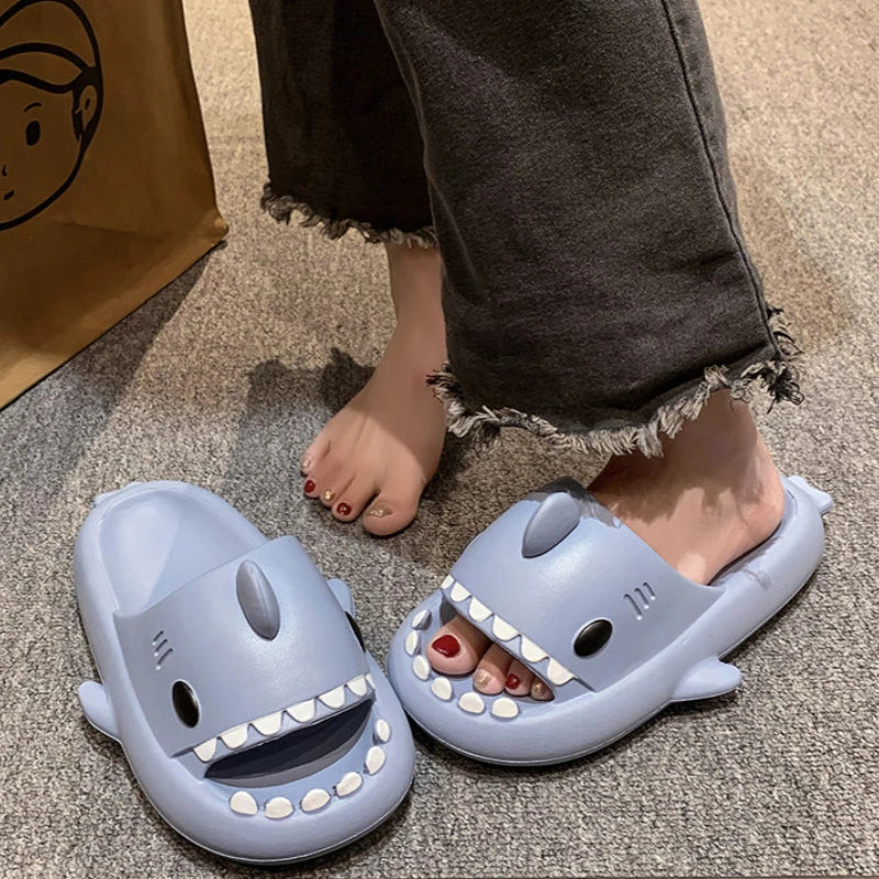 Shark Cloud Slides | Thick-Sole Anti-Slip Sandals