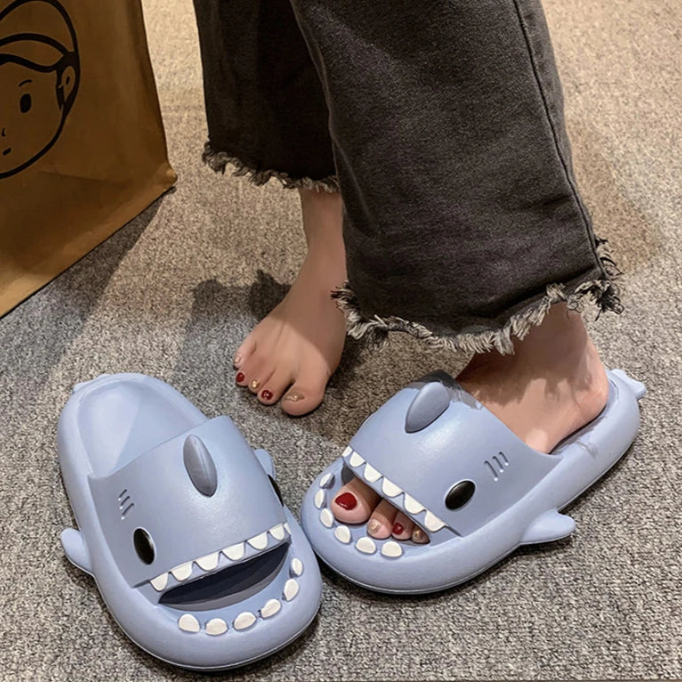 Shark Cloud Slides | Thick-Sole Anti-Slip Sandals