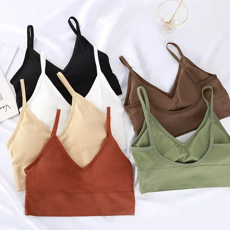Seamless Push-Up Bralette – Wireless "Beautiful Back" Comfort
