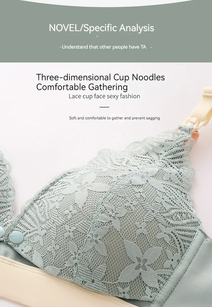 Dual-Closure Nursing Bra – Organic Cotton & Wireless Support