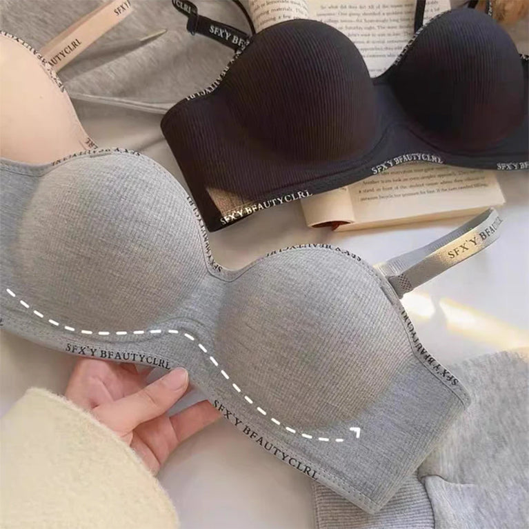 Ice Silk Wireless Push-Up Bra | Seamless Small Chest Bralette