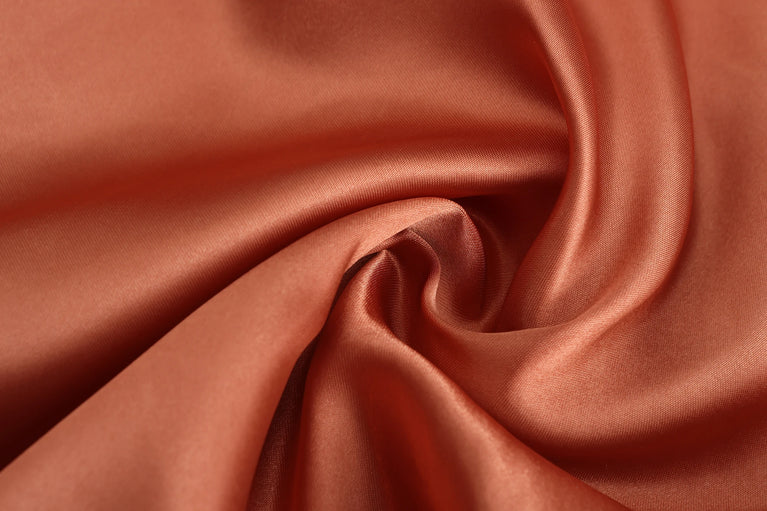 Caramel Wedding Robe | Mesh-Sleeve Satin Kimono