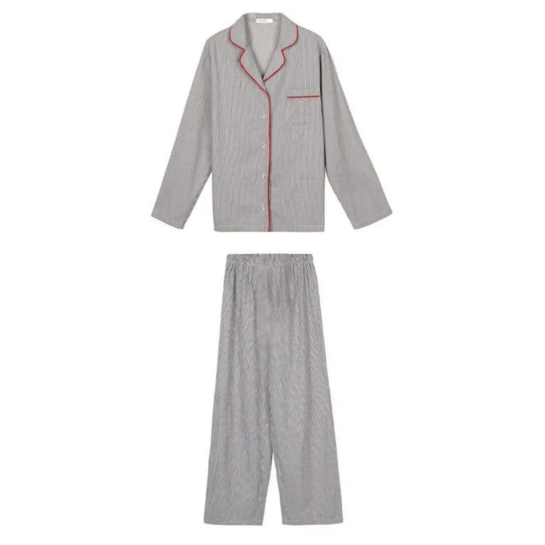 Women’s Soft Striped Pajama Set | Long Sleeve & Trousers