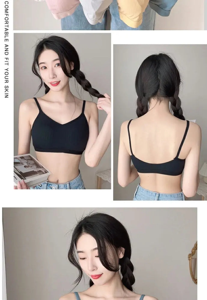 Ice Silk Lace Sports Bra | Wireless Seamless Summer Vest