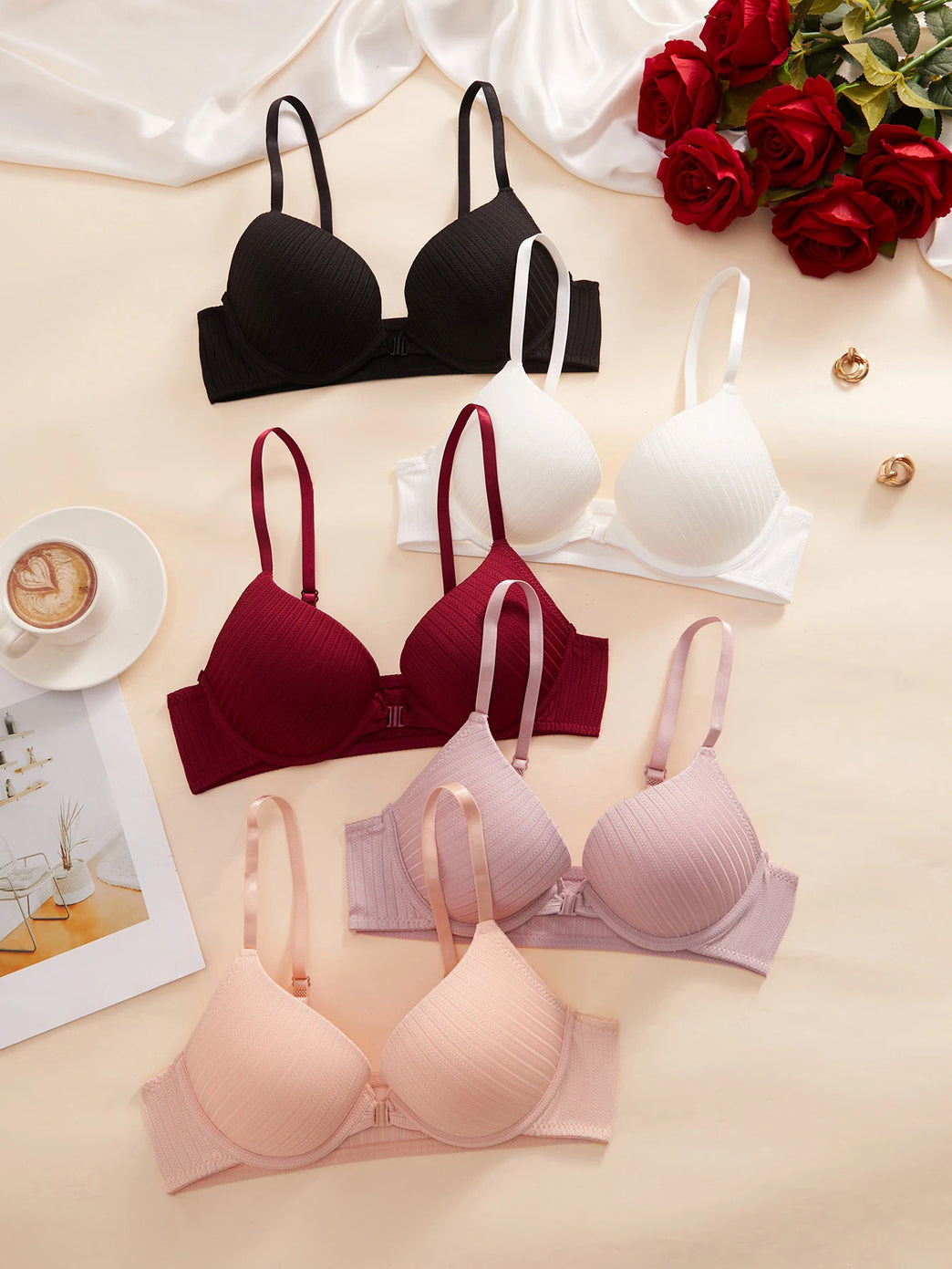 Ribbed Front-Closure Push-Up Bra | Sexy Everyday Support