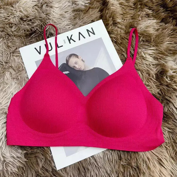 Deep-V Petite Push-Up Bralette | Wireless Small Chest Support