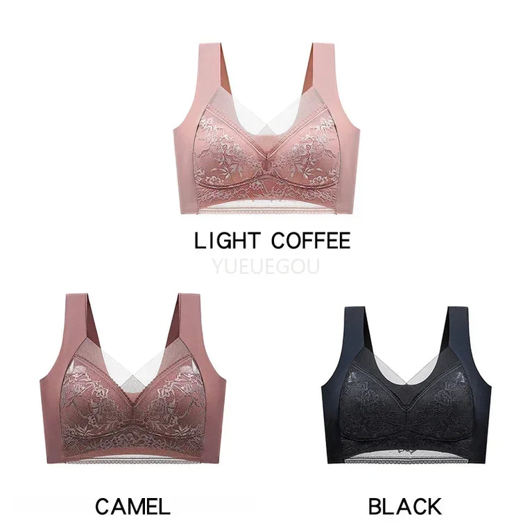 3PCS Plus Size Push-Up Bralette | 5cm Natural Lift Comfort