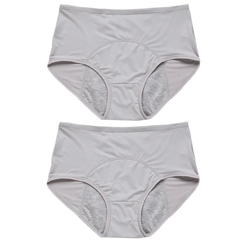 Physiological Briefs (2-Pack) – Mid-Rise Leak-Proof Menstrual Panties