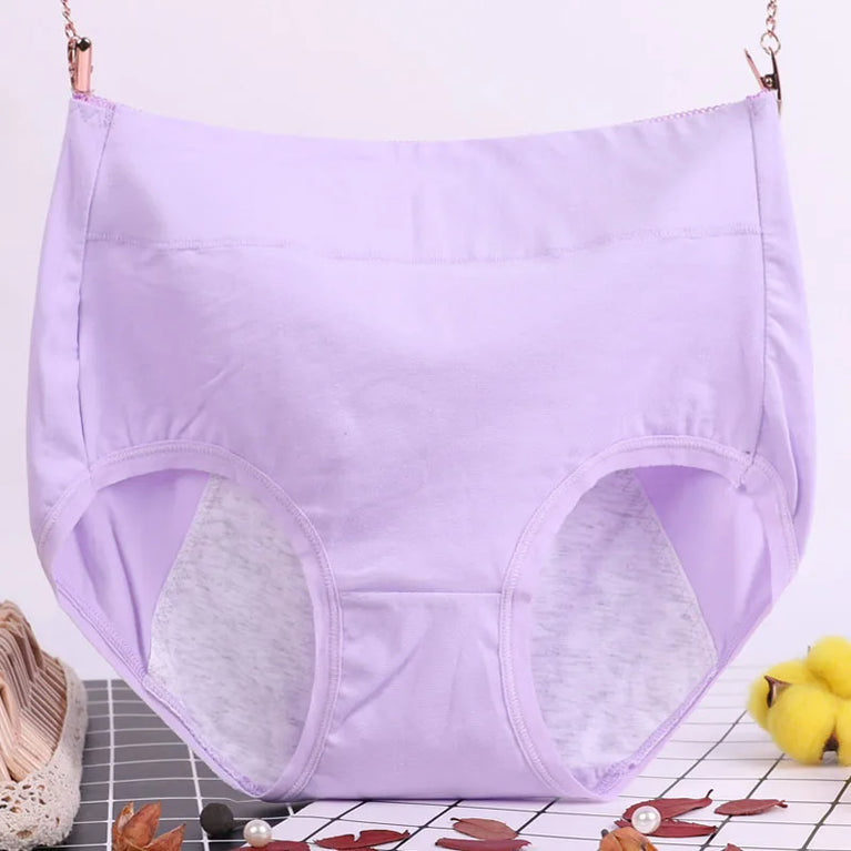 Floral Comfort Briefs – Mid-Rise Breathable Plus-Size Cotton Panties