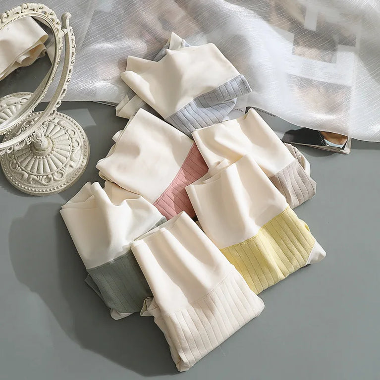 Seamless High-Waist Briefs | Invisible Cotton Comfort Set