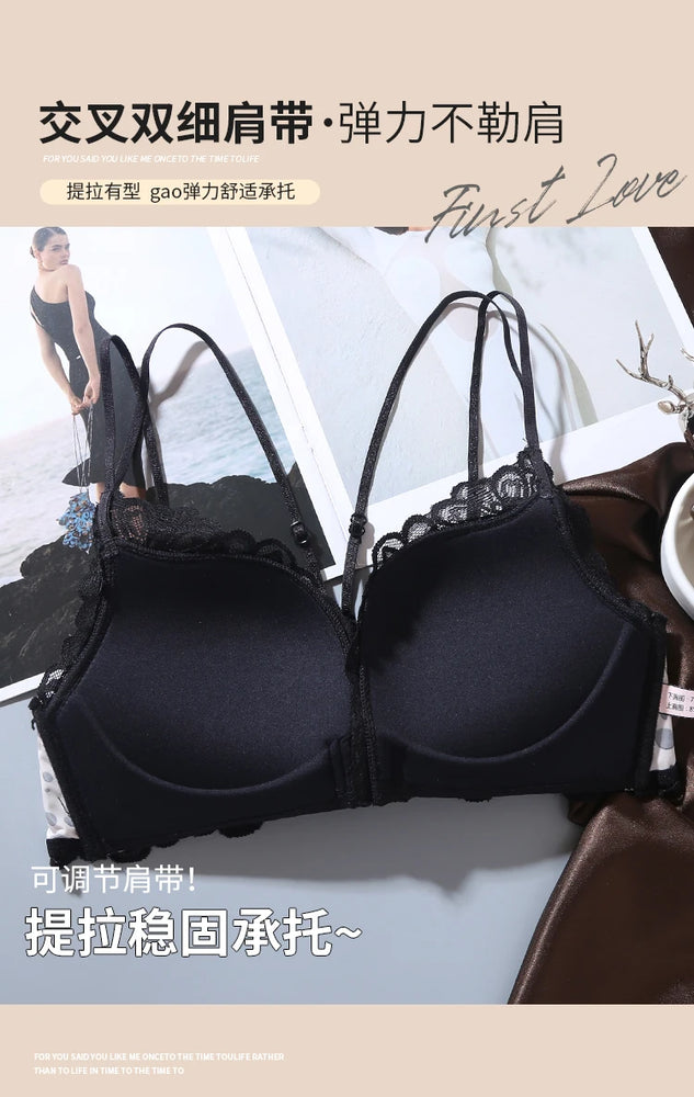 Leopard Print Bra Set | Wireless Push-Up Lingerie