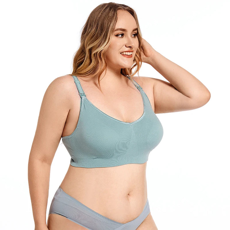 Plus Size Nursing Bra | Anti-Sagging Wireless Fit
