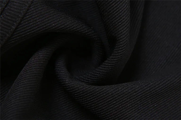 Hollow-Out Gothic Bodysuit | Sexy Woven Spring Top