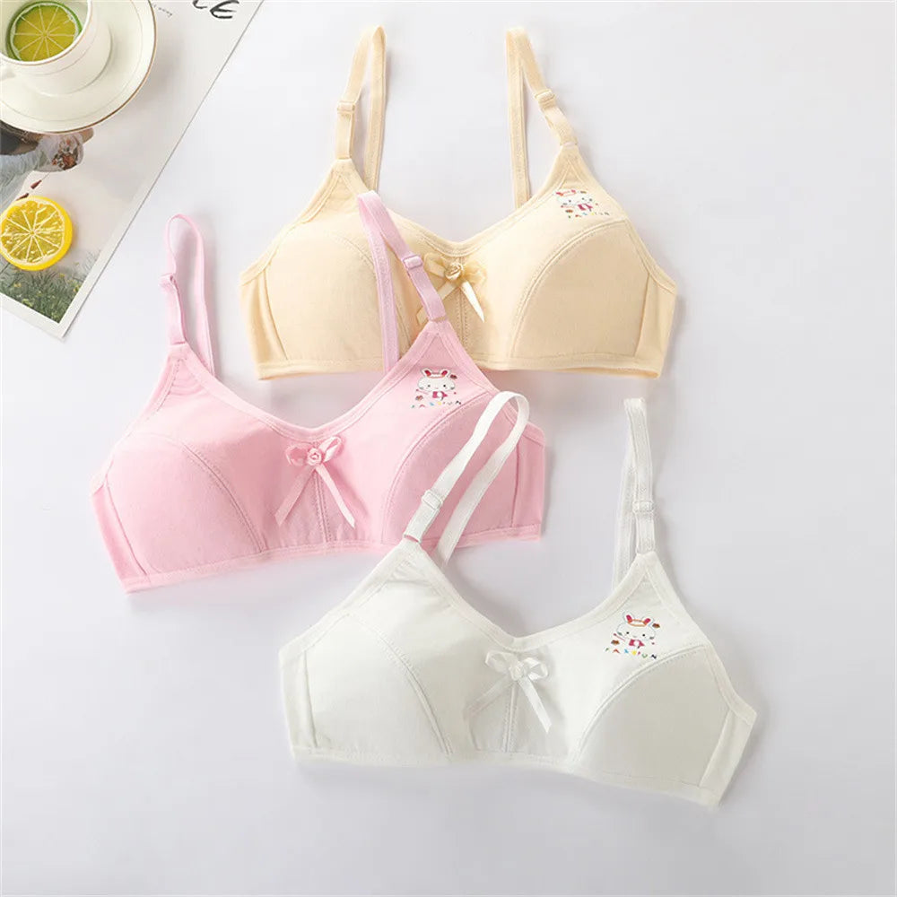 Teenage Double-Layer Training Bra | Soft Cotton Sport Duo