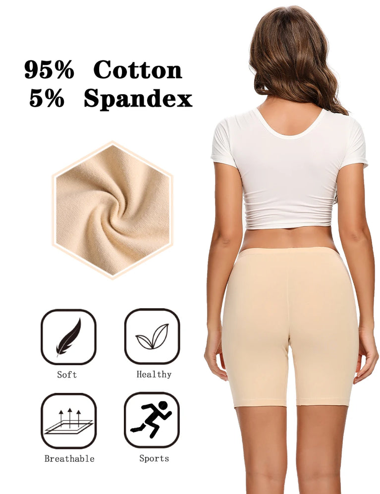 High-Waist Cotton Boxer Briefs | Premium Anti-Chafing Underwear