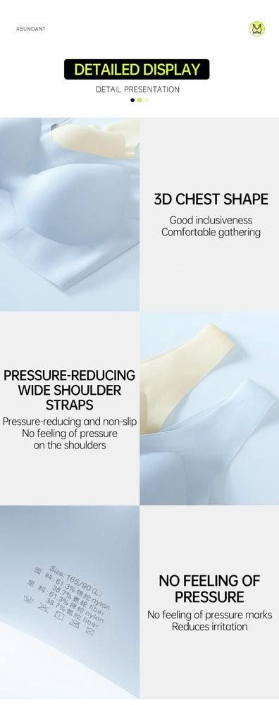 Ultra-Thin Seamless Bralette | Wireless Summer Sleep Bra