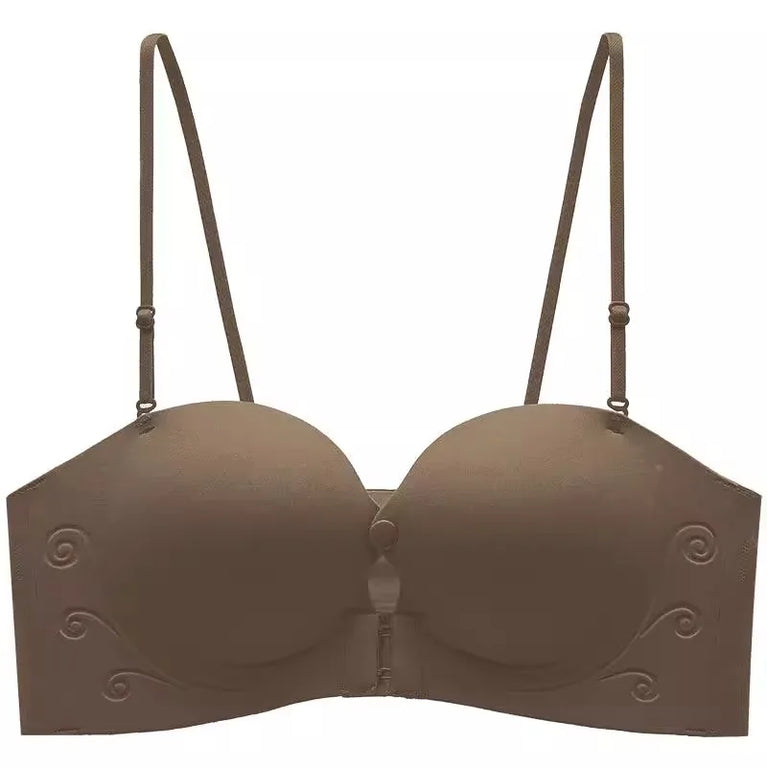 Seamless Front-Closure Push-Up Bra – Wire-Free Support