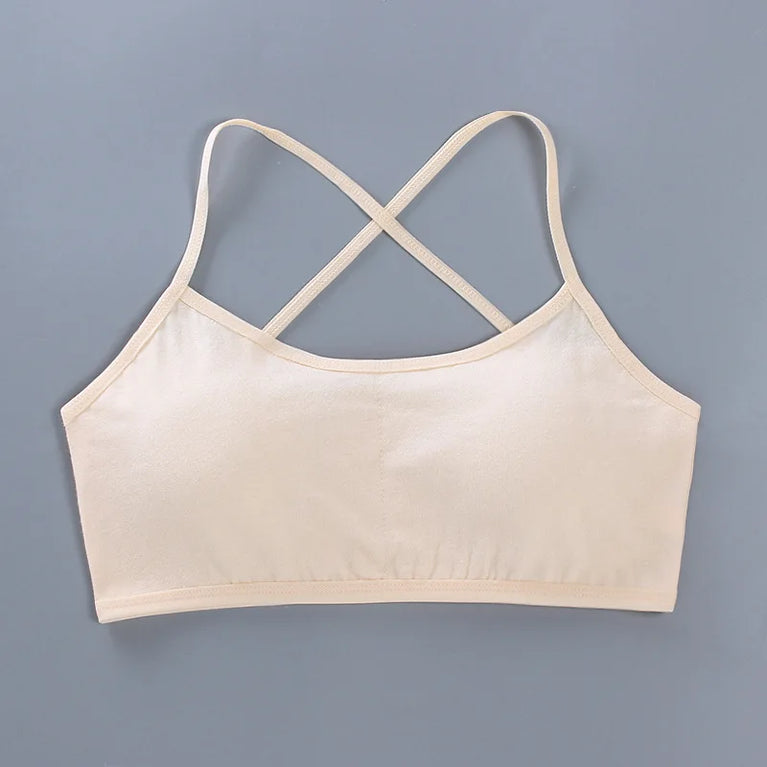 3-Pack Cotton Training Bras | Soft Teen First Camisole