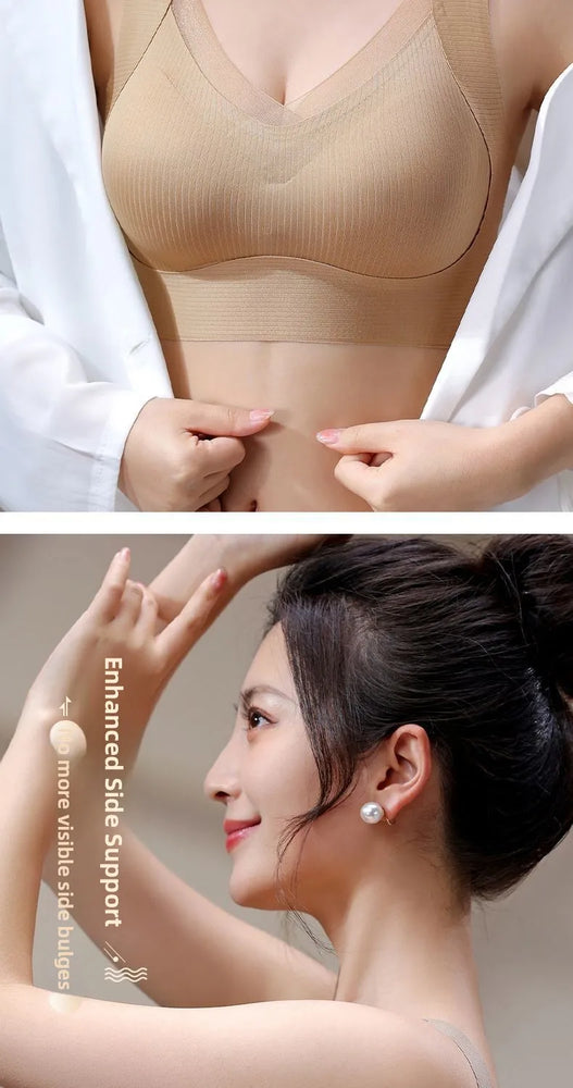 Seamless Backless Vest Bra | Adjustable Gathered Summer Fit