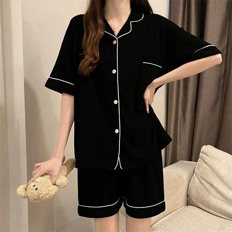 Unisex 3pc Cotton Home Clothes Set | Summer Casual Loungewear